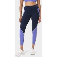 Sweaty Betty Womens Training Power 7/8 Colourblock Workout Tights - Blue