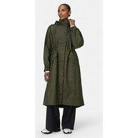 Sweaty Betty Womens Motion Technical Longline Parka Coat - Green
