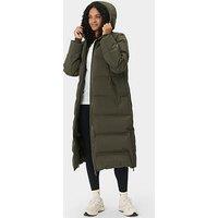 Sweaty Betty Womens Nimbus Longline Waterproof Puffer Coat - Green