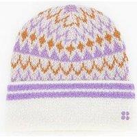 Sweaty Betty Womens Ski Highland Fairisle Beanie - Purple