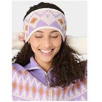 Sweaty Betty Womens Ski Highland Fairisle Earwarmer - Purple