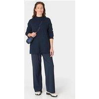 Sweaty Betty Womens Pinnacle Wool Crew Neck Jumper - Blue