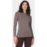 Sweaty Betty Womens Training Mindful Flex Half Zip Long Sleeve Top - Brown