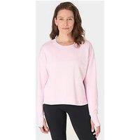 Sweaty Betty Womens Training After Class Crop Sweatshirt - Pink