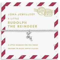 Joma Jewellery Love From Santa , Rudolph The Reindeer , Silver Plated , Bracelet , 15.5Cm Stretch