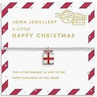 Joma Jewellery Love From Santa , Happy Christmas , Silver Plated , Bracelet , 15.5Cm Stretch