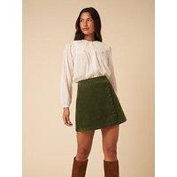 Nobodys Child Bingley Button Cord Mini Skirt - Green