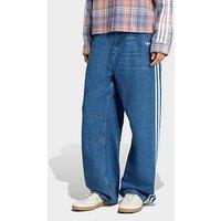 Adidas Originals Womens Baggy Denim Jeans - Blue