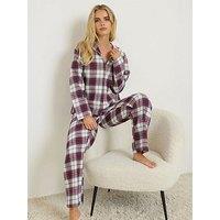 Pixiegirl Petite Check Pj Set - White