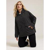 Yours Curve Raglan Jacket - Black