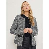 Long Tall Sally Boucle Jacket - Black