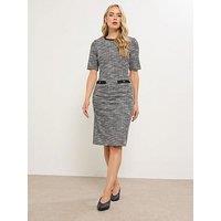 Long Tall Sally Boucle Dress - Black