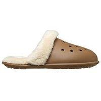 Crocs Men'S Classic Fuzz Scuff Slipper - Brown
