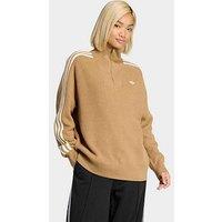 Adidas Originals Womens Funnel Neck Top - Beige