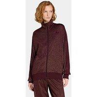 Adidas Originals Womens Lurex Fire Bird Tracksuit Top - Red