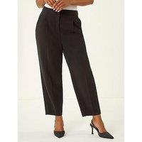 Roman Petite Ankle Grazer Smart Stretch Trouser - Black
