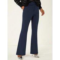 Roman Bootcut Leg Stretch Trousers - Navy