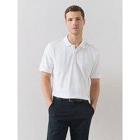 The Very Collection Pure Cotton Pique Polo Top - White