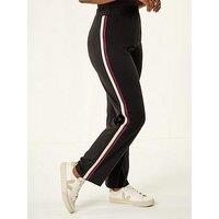 Roman Petite Side Stripe Stretch Trouser - Black