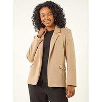 Roman Petite Pocket Detail Stretch Blazer - Grey