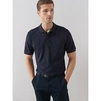 The Very Collection Pure Cotton Pique Polo Top - Navy