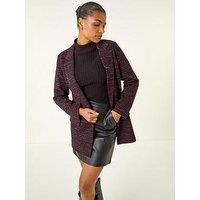 Roman Boucle Jersey Blazer - Pink