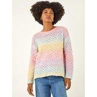 Roman Ombre Rainbow Knit Jumper - Multi