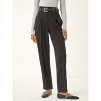 Roman Smart Pleat Front Stretch Trouser - Black