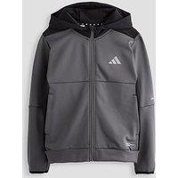 Adidas Originals Junior Boys Climawarm Tracksuit Top - Grey