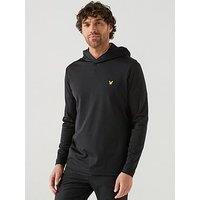 Lyle & Scott Golf Mens Core Midlayer Hoodie - Black