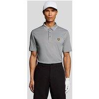 Lyle & Scott Golf Mens Contrast Collar Polo - Grey