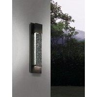 Eglo Villagrazia Led Exterior Glass Bubble Effect Wall Light