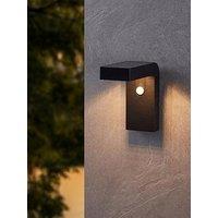 Eglo Baracconi Led Solar Black Aluminium Wall Light