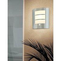 Eglo City Stainless-Steel Exterior Wall Light With Sensor