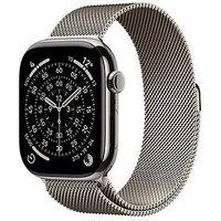 Apple Watch Series 11 (Gps + Cellular, 2025) 46Mm Natural Titanium Case With Natural Milanese Loop - S/M