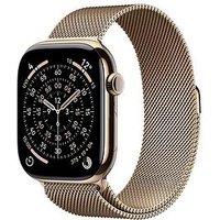 Apple Watch Series 11 (Gps + Cellular, 2025) 46Mm Gold Titanium Case With Gold Milanese Loop - M/L