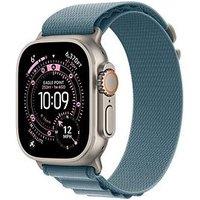 Apple Watch Ultra 3 (Gps + Cellular, 2025) 49Mm Natural Titanium Case With Light Blue Alpine Loop - Small