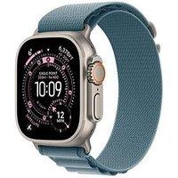 Apple Watch Ultra 3 (Gps + Cellular, 2025) 49Mm Natural Titanium Case With Light Blue Alpine Loop - Medium