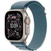 Apple Watch Ultra 3 (Gps + Cellular, 2025) 49Mm Natural Titanium Case With Light Blue Alpine Loop - Large