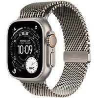 Apple Watch Ultra 3 (Gps + Cellular, 2025) 49Mm Natural Titanium Case With Natural Titanium Milanese Loop - Small