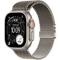 Apple Watch Ultra 3 (Gps + Cellular, 2025) 49Mm Natural Titanium Case With Natural Titanium Milanese Loop - Medium