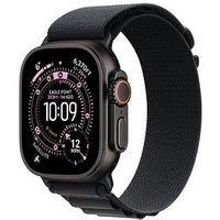 Apple Watch Ultra 3 (Gps + Cellular, 2025) 49Mm Black Titanium Case With Black Alpine Loop - Medium