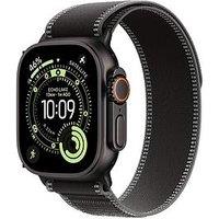 Apple Watch Ultra 3 (Gps + Cellular, 2025) 49Mm Black Titanium Case With Black/Charcoal Trail Loop - M/L