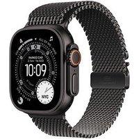 Apple Watch Ultra 3 (Gps + Cellular, 2025) 49Mm Black Titanium Case With Black Titanium Milanese Loop - Small