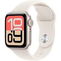 Apple Watch Se 3 (Gps + Cellular, 2025) 40Mm Starlight Aluminium Case With Starlight Sport Band - S/M