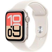 Apple Watch Se 3 (Gps + Cellular, 2025) 44Mm Starlight Aluminium Case With Starlight Sport Band - S/M