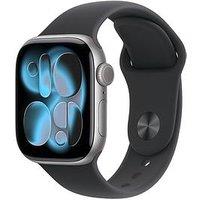 Apple Watch Series 11 (Gps) 42Mm Space Grey Aluminium Case With Black Sport Band - S/M