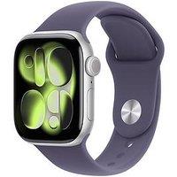 Apple Watch Series 11 (Gps) 42Mm Silver Aluminium Case With Purple Fog Sport Band - S/M