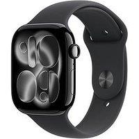 Apple Watch Series 11 (Gps) 46Mm Jet Black Aluminium Case With Black Sport Band - S/M