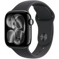 Apple Watch Series 11 (Gps + Cellular, 2025) 42Mm Jet Black Aluminium Case With Black Sport Band - S/M